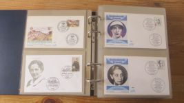 FDC Sammlung Bund Berlin Österreich 4 gute Safe Alben 60-80er NP Zubehör 221,00