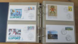 FDC Sammlung Bund Berlin Österreich 4 gute Safe Alben 60-80er NP Zubehör 221,00