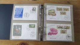 FDC Sammlung Bund Berlin Österreich 4 gute Safe Alben 60-80er NP Zubehör 221,00