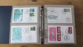 FDC Sammlung Bund Berlin Österreich 4 gute Safe Alben 60-80er NP Zubehör 221,00