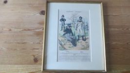 Thurn und Taxis Lippe Detmold u. Anhalt Bild Künstler Lithographie Uniformen der