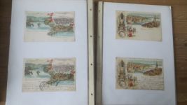 Nachlass Ansichtskarten gute Reklame Sammlung nur Lithos Schweiz Hoffmann Stärke