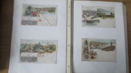 Nachlass Ansichtskarten gute Reklame Sammlung nur Lithos Schweiz Hoffmann Stärke