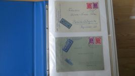 Sammlung Bund Briefe in zwei Bindern ab Posthorn mit ca. 328 Belegen + Ganzsachen