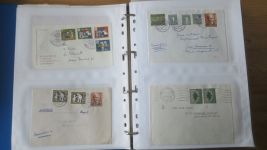 Sammlung Bund Briefe in zwei Bindern ab Posthorn mit ca. 328 Belegen + Ganzsachen