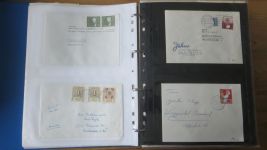 Sammlung Bund Briefe in zwei Bindern ab Posthorn mit ca. 328 Belegen + Ganzsachen