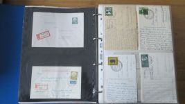 Sammlung Bund Briefe in zwei Bindern ab Posthorn mit ca. 328 Belegen + Ganzsachen