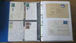 Sammlung Bund Briefe in zwei Bindern ab Posthorn mit ca. 328 Belegen + Ganzsachen