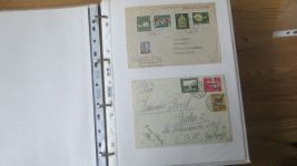 Sammlung Bund Briefe in zwei Bindern ab Posthorn mit ca. 328 Belegen + Ganzsachen