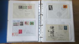 Sammlung Bund Briefe in zwei Bindern ab Posthorn mit ca. 328 Belegen + Ganzsachen