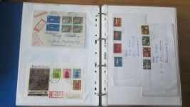 Sammlung Bund Briefe in zwei Bindern ab Posthorn mit ca. 328 Belegen + Ganzsachen