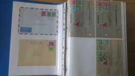 Sammlung Bund Briefe in zwei Bindern ab Posthorn mit ca. 328 Belegen + Ganzsachen