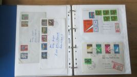 Sammlung Bund Briefe in zwei Bindern ab Posthorn mit ca. 328 Belegen + Ganzsachen