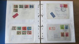 Sammlung Bund Briefe in zwei Bindern ab Posthorn mit ca. 328 Belegen + Ganzsachen