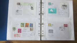 Sammlung Bund Briefe in zwei Bindern ab Posthorn mit ca. 328 Belegen + Ganzsachen