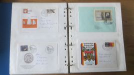 Sammlung Bund Briefe in zwei Bindern ab Posthorn mit ca. 328 Belegen + Ganzsachen