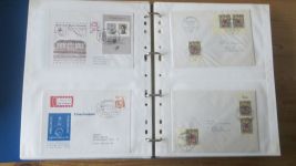 Sammlung Bund Briefe in zwei Bindern ab Posthorn mit ca. 328 Belegen + Ganzsachen