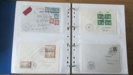 Sammlung Bund Briefe in zwei Bindern ab Posthorn mit ca. 328 Belegen + Ganzsachen