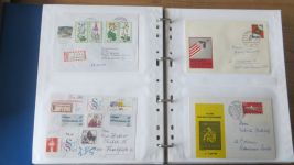 Sammlung Bund Briefe in zwei Bindern ab Posthorn mit ca. 328 Belegen + Ganzsachen