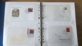 Sammlung Bund Briefe in zwei Bindern ab Posthorn mit ca. 328 Belegen + Ganzsachen