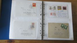 Sammlung Bund Briefe in zwei Bindern ab Posthorn mit ca. 328 Belegen + Ganzsachen