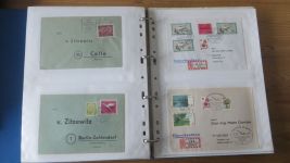 Sammlung Bund Briefe in zwei Bindern ab Posthorn mit ca. 328 Belegen + Ganzsachen