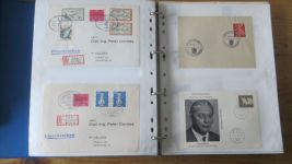 Sammlung Bund Briefe in zwei Bindern ab Posthorn mit ca. 328 Belegen + Ganzsachen