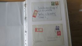 Sammlung Bund Briefe in zwei Bindern ab Posthorn mit ca. 328 Belegen + Ganzsachen