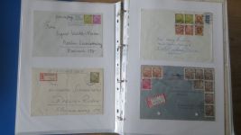 Sammlung Bund Briefe in zwei Bindern ab Posthorn mit ca. 328 Belegen + Ganzsachen