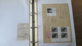 Sammlung Bund Briefe in zwei Bindern ab Posthorn mit ca. 328 Belegen + Ganzsachen