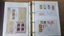 Sammlung Bund Briefe in zwei Bindern ab Posthorn mit ca. 328 Belegen + Ganzsachen