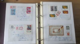 Sammlung Bund Briefe in zwei Bindern ab Posthorn mit ca. 328 Belegen + Ganzsachen