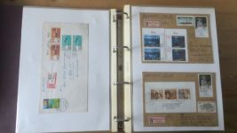 Sammlung Bund Briefe in zwei Bindern ab Posthorn mit ca. 328 Belegen + Ganzsachen