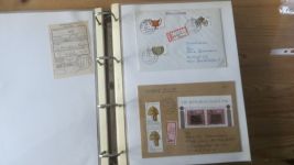 Sammlung Bund Briefe in zwei Bindern ab Posthorn mit ca. 328 Belegen + Ganzsachen