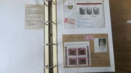 Sammlung Bund Briefe in zwei Bindern ab Posthorn mit ca. 328 Belegen + Ganzsachen