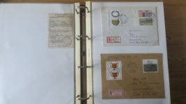 Sammlung Bund Briefe in zwei Bindern ab Posthorn mit ca. 328 Belegen + Ganzsachen