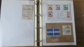 Sammlung Bund Briefe in zwei Bindern ab Posthorn mit ca. 328 Belegen + Ganzsachen