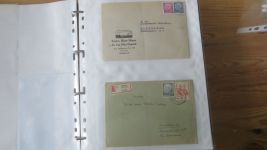 Sammlung Bund Briefe in zwei Bindern ab Posthorn mit ca. 328 Belegen + Ganzsachen