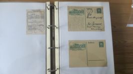 Sammlung Bund Briefe in zwei Bindern ab Posthorn mit ca. 328 Belegen + Ganzsachen