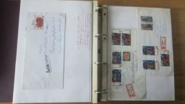 Sammlung Bund Briefe in zwei Bindern ab Posthorn mit ca. 328 Belegen + Ganzsachen