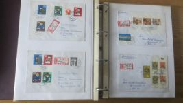 Sammlung Bund Briefe in zwei Bindern ab Posthorn mit ca. 328 Belegen + Ganzsachen