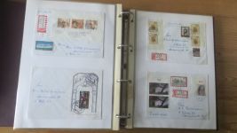 Sammlung Bund Briefe in zwei Bindern ab Posthorn mit ca. 328 Belegen + Ganzsachen