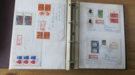 Sammlung Bund Briefe in zwei Bindern ab Posthorn mit ca. 328 Belegen + Ganzsachen