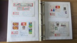 Sammlung Bund Briefe in zwei Bindern ab Posthorn mit ca. 328 Belegen + Ganzsachen