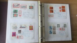 Sammlung Bund Briefe in zwei Bindern ab Posthorn mit ca. 328 Belegen + Ganzsachen