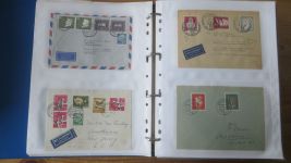 Sammlung Bund Briefe in zwei Bindern ab Posthorn mit ca. 328 Belegen + Ganzsachen