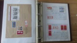 Sammlung Bund Briefe in zwei Bindern ab Posthorn mit ca. 328 Belegen + Ganzsachen