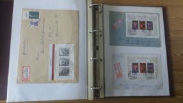 Sammlung Bund Briefe in zwei Bindern ab Posthorn mit ca. 328 Belegen + Ganzsachen