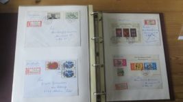 Sammlung Bund Briefe in zwei Bindern ab Posthorn mit ca. 328 Belegen + Ganzsachen