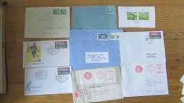 Fußball Briefe + Ganzsachen tolle Sammlung meist Deutschland Bundesrepublik 190 St.